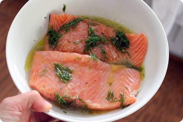 easy lemon dill salmon marinade
