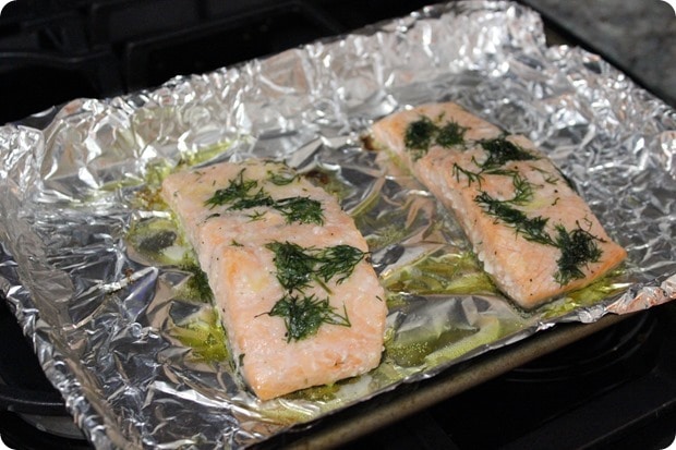baked salmon with lemon dill