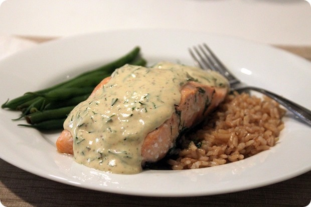 lemon mustard dill salmon