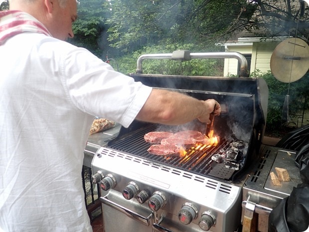 grilled steaks
