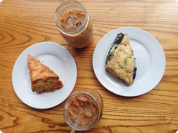 fox in the snow cafe scones