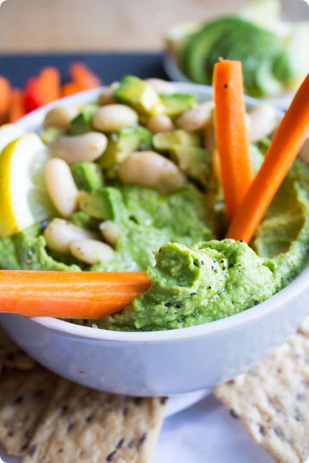 avocado hummus 6 lemon avocado hummus with carrot sticks