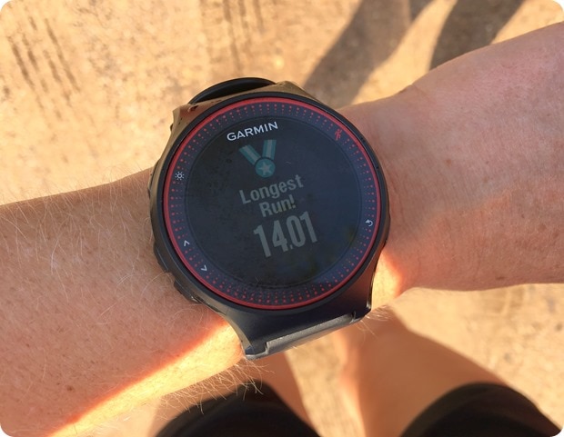 long run record congrats from garmin watch
