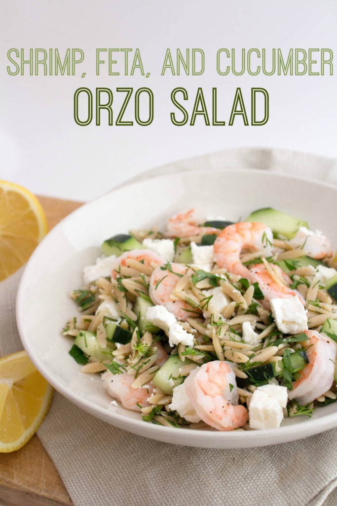 shrimp cucumber feta orzo salad