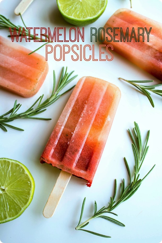 watermelon rosemary popsicles watermelon rosemary popsicles recipe