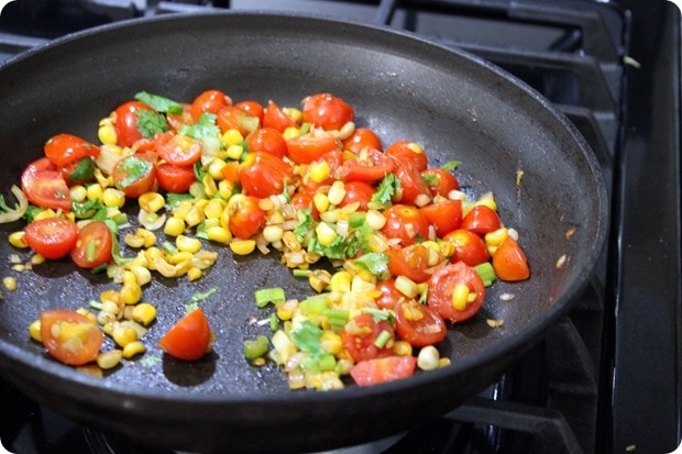 tomato corn saute