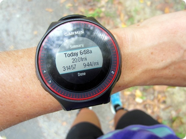 20 mile training run