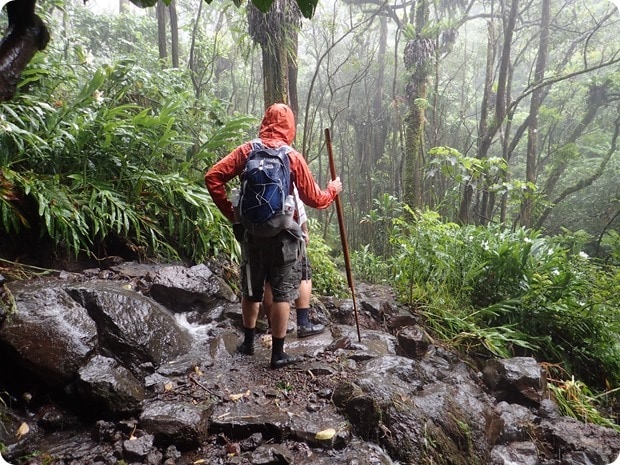 mount haleakala national park rainy hike