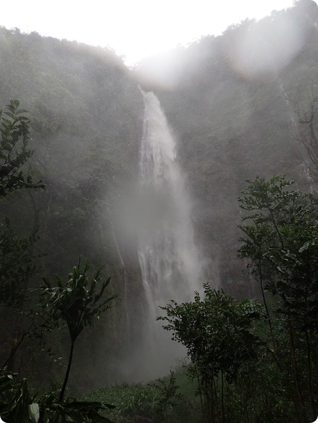 makahiku falls heavy rain