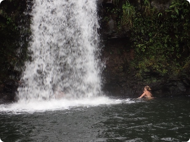 road to hana waterfall swim