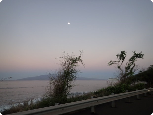 maui half marathon sunrise view