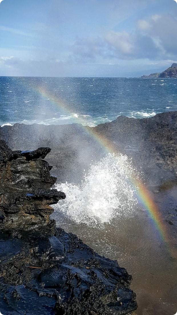 maui blow hole rainbow