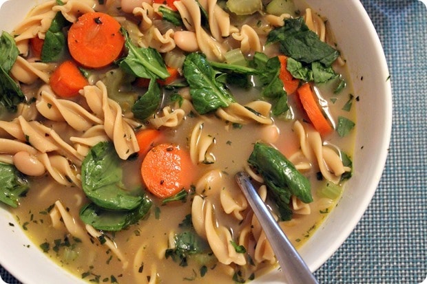 homemade minestrone soup