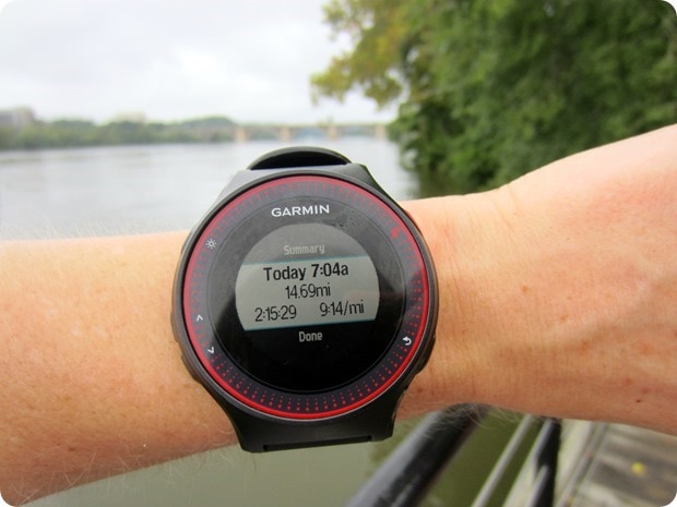 15 mile marathon training run
