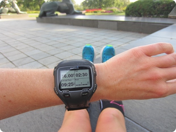 16 mile marathon training run