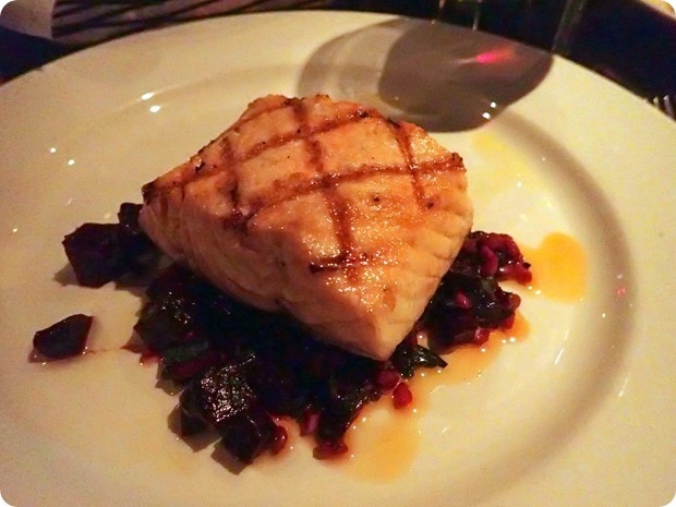 salmon farro beets
