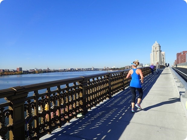 boston running bridge fall