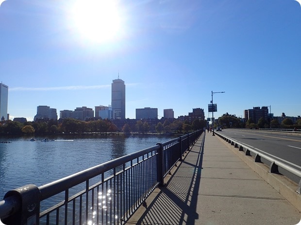 boston running fall bridge