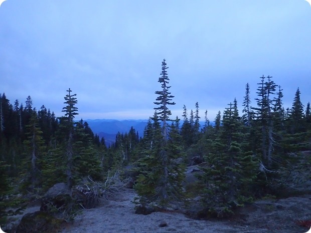 mt st helens sunset