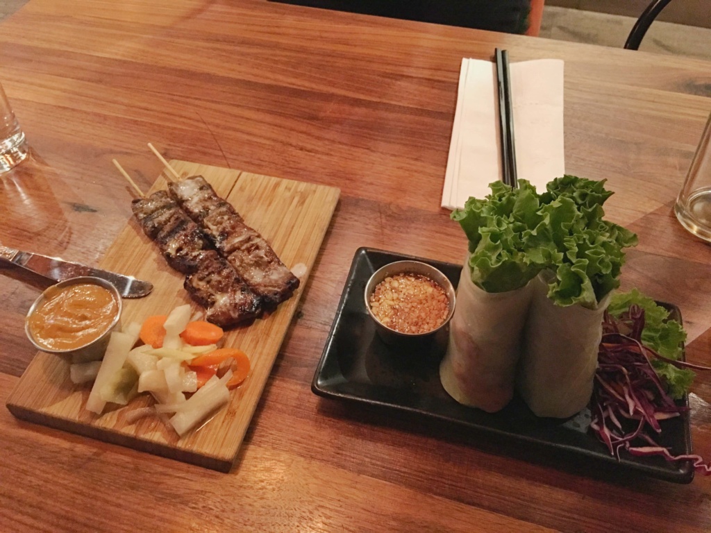 Indo Asian street eatery fresh spring rolls
