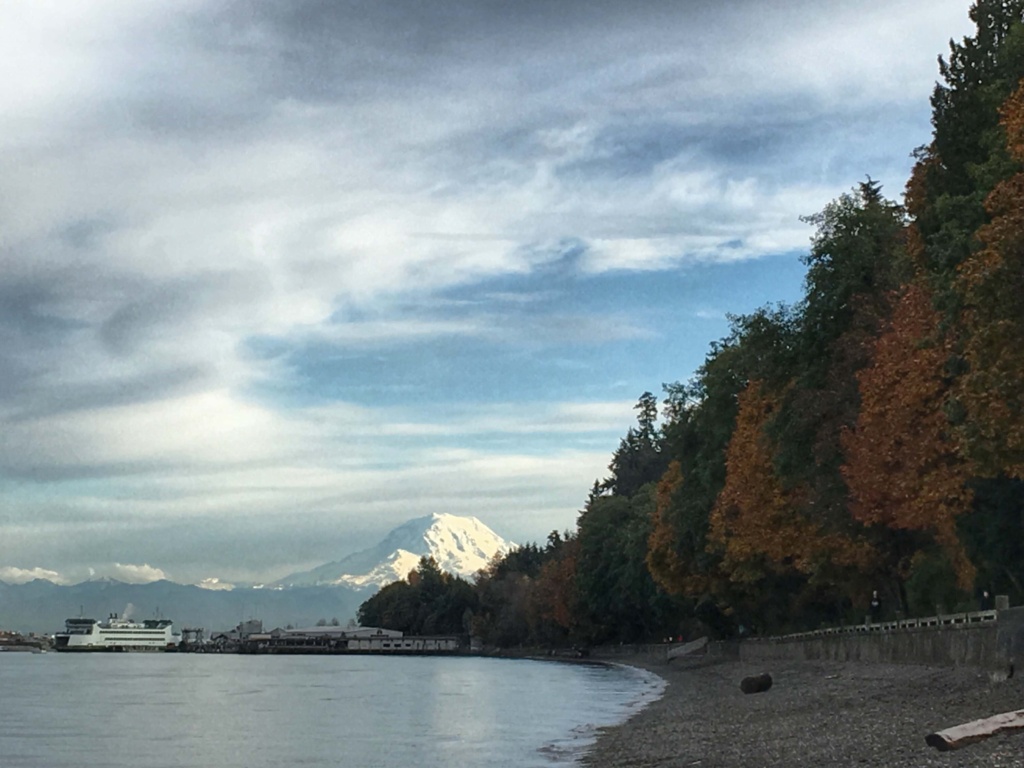 Mount rainier view from point defiance