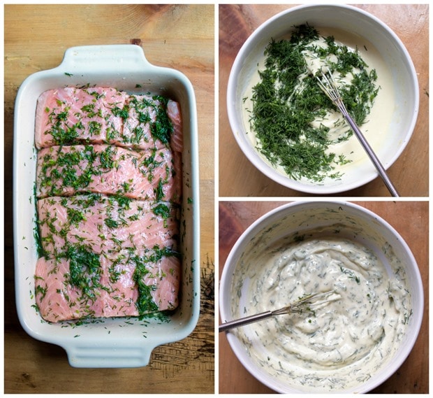 how to make salmon with lemon mustard dill sauce