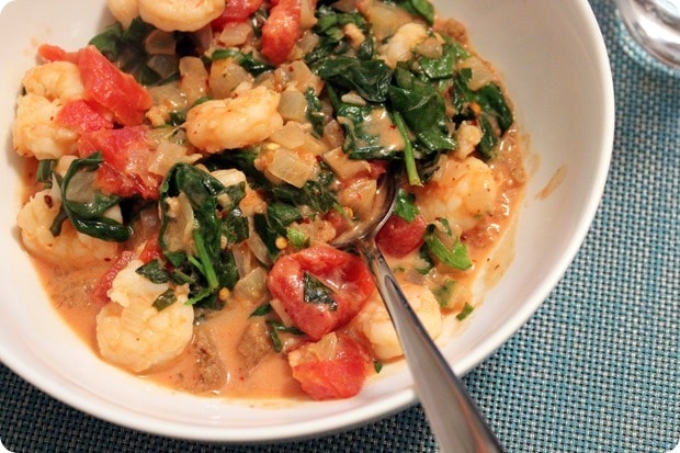 coconut curry shrimp stir fry