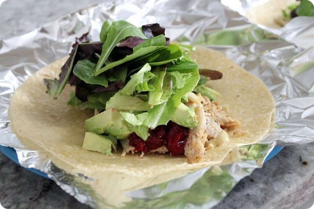 leftover turkey wrap