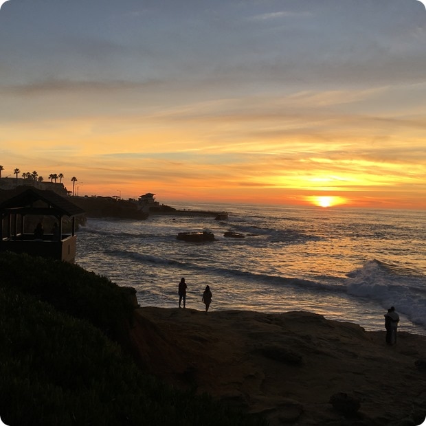 sunset la jolla cove