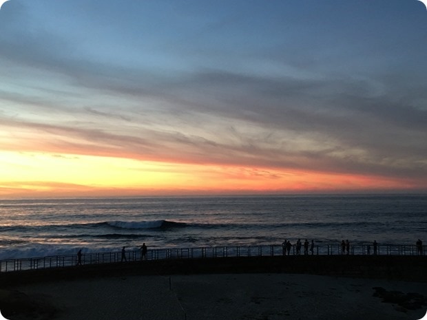 sunset la jolla cove