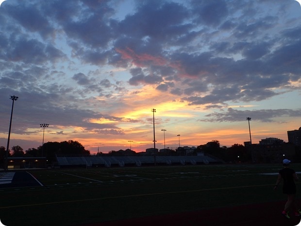 sunrise at the track