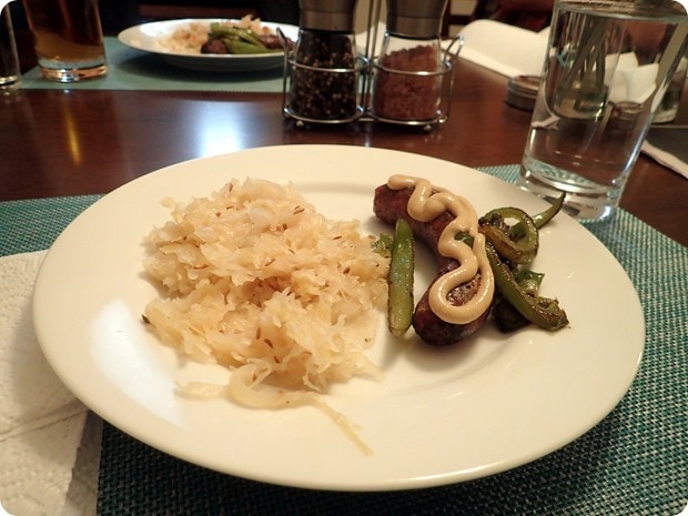 bratwurst with sauerkraut
