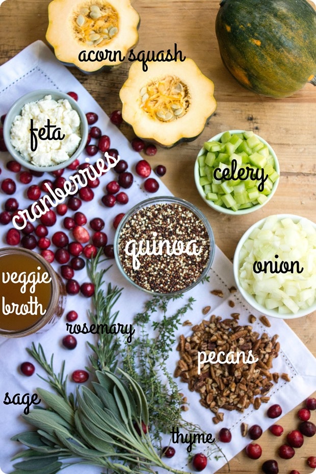 stuffed acorn squash ingredients