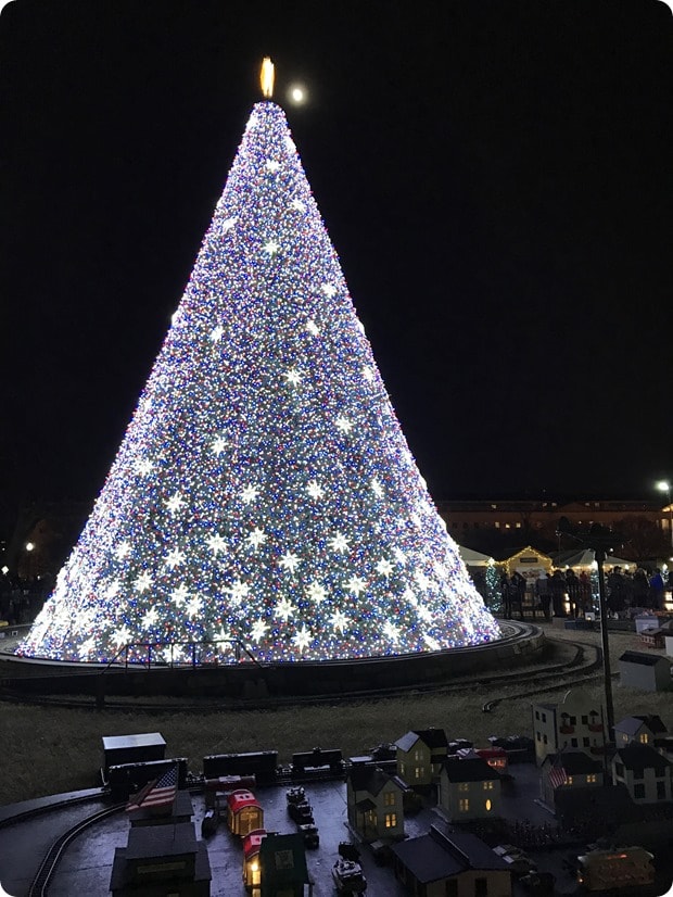 national christmas tree trains