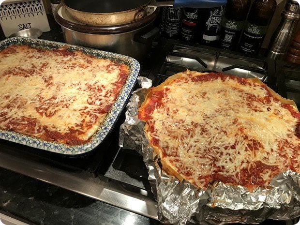 homemade sausage lasagna