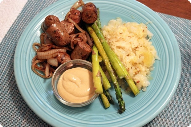 easy dinner sausage sauerkraut