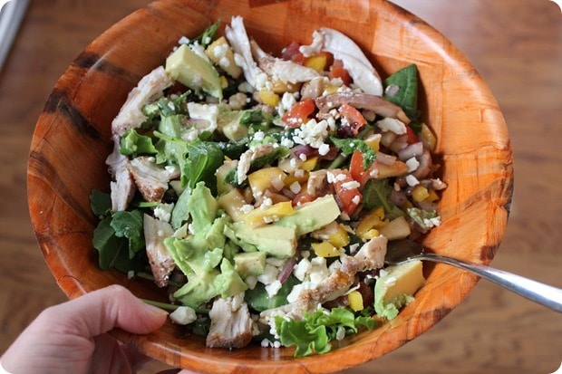 leftover colorful salad