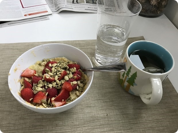 microwave paleo breakfast