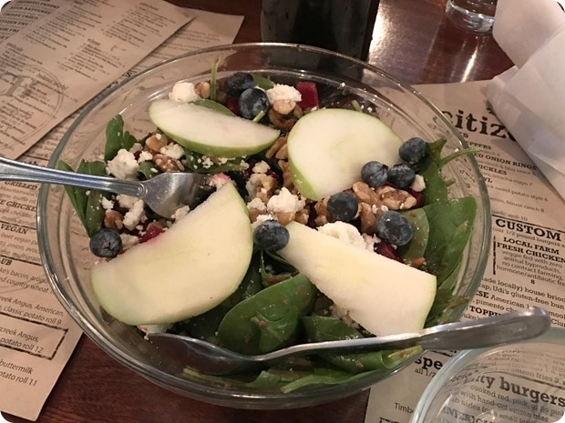 citizen burger bar salad