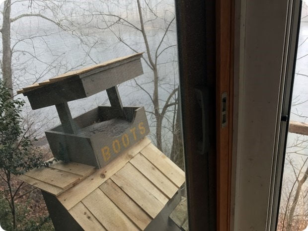rustic river cabins boots the cat