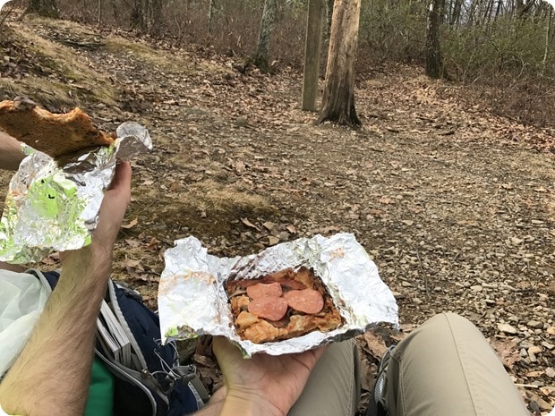 pizza hiking fuel