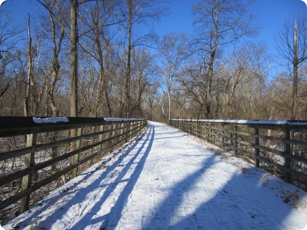 snowy run capital crescent trail