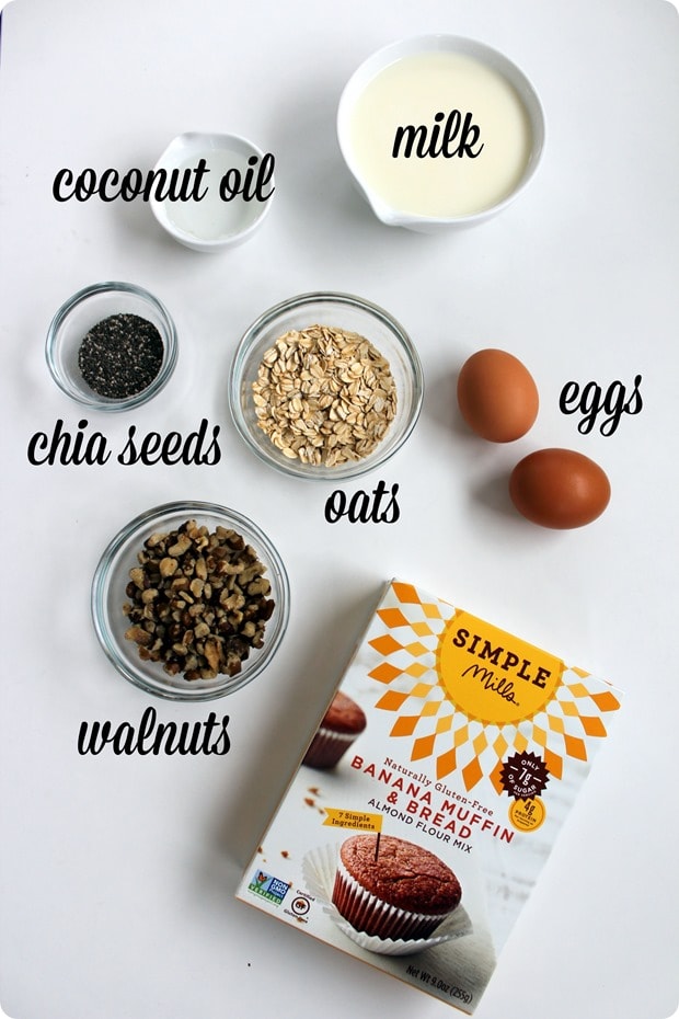 healthy gluten free banana muffins ingredients