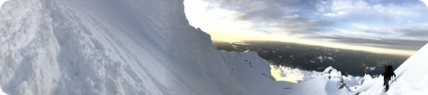 sunrise panorama shot mt hood
