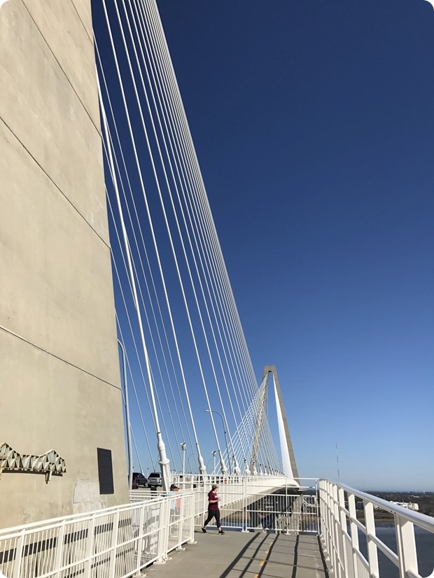 arthur j ravenal bridge biking charleston