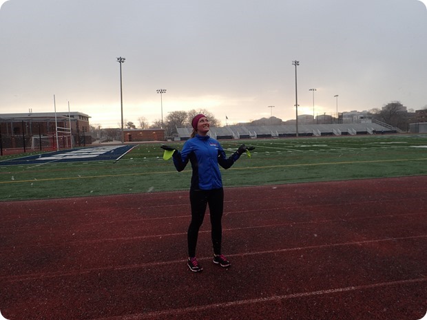 snow track workout