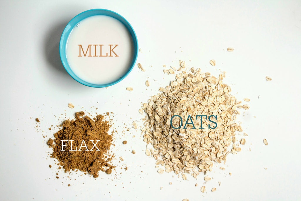 basic overnight oats ingredients