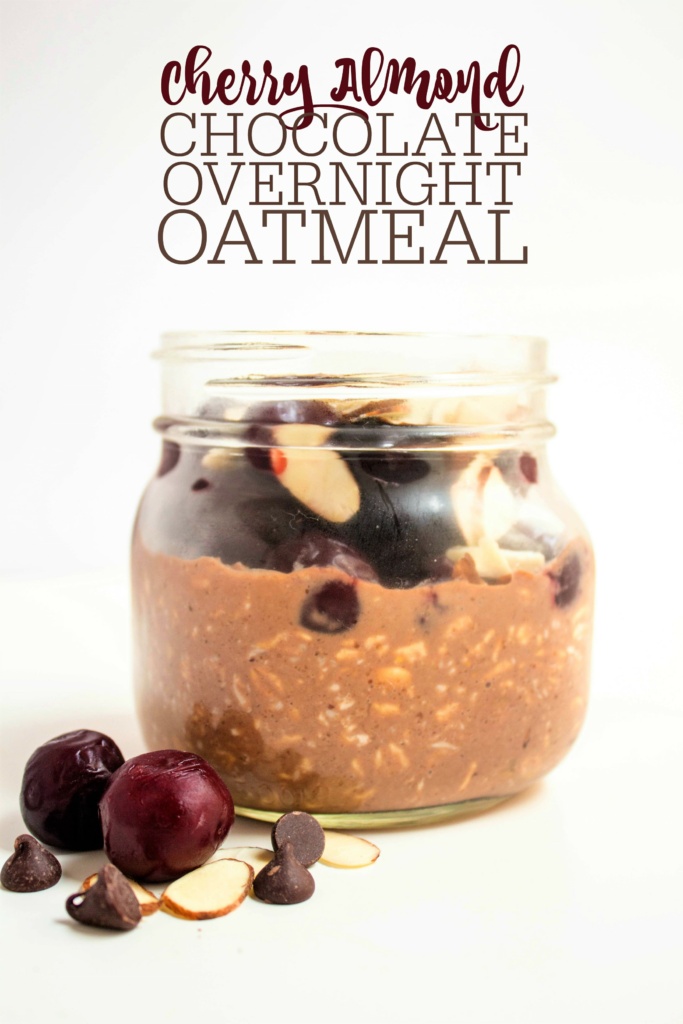 cherry almond chocolate overnight oats