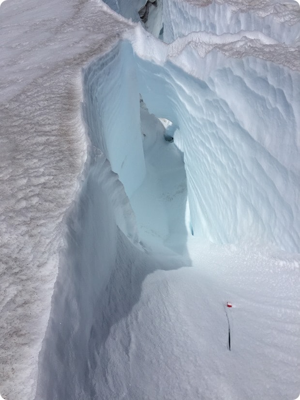 mt rainier snow crevasse 2