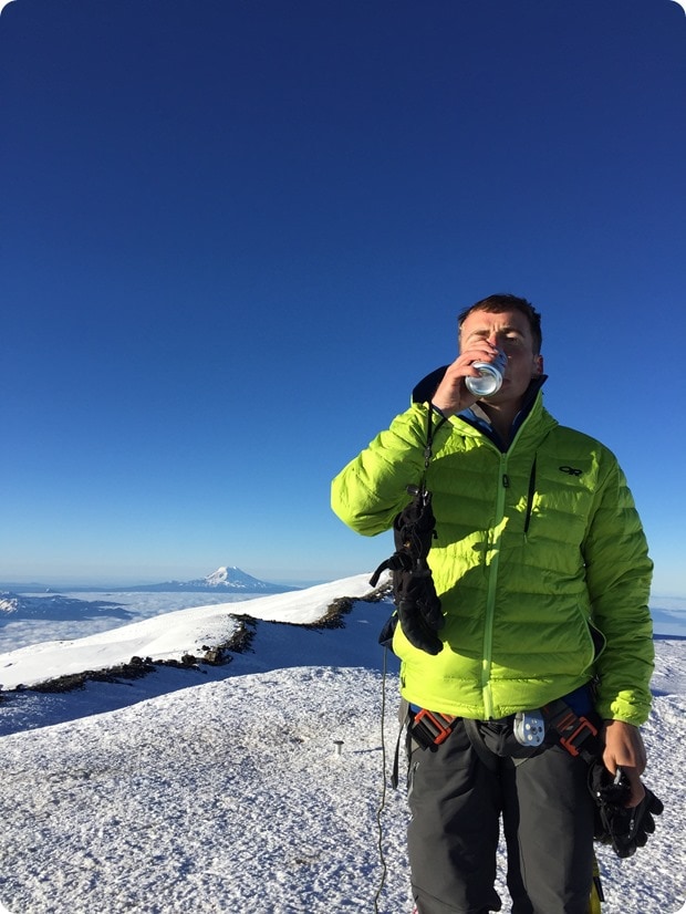 mt rainier summit beer celebration